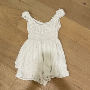 URBAN OUTFITTERS Smocked Tiered Ruffle Romper